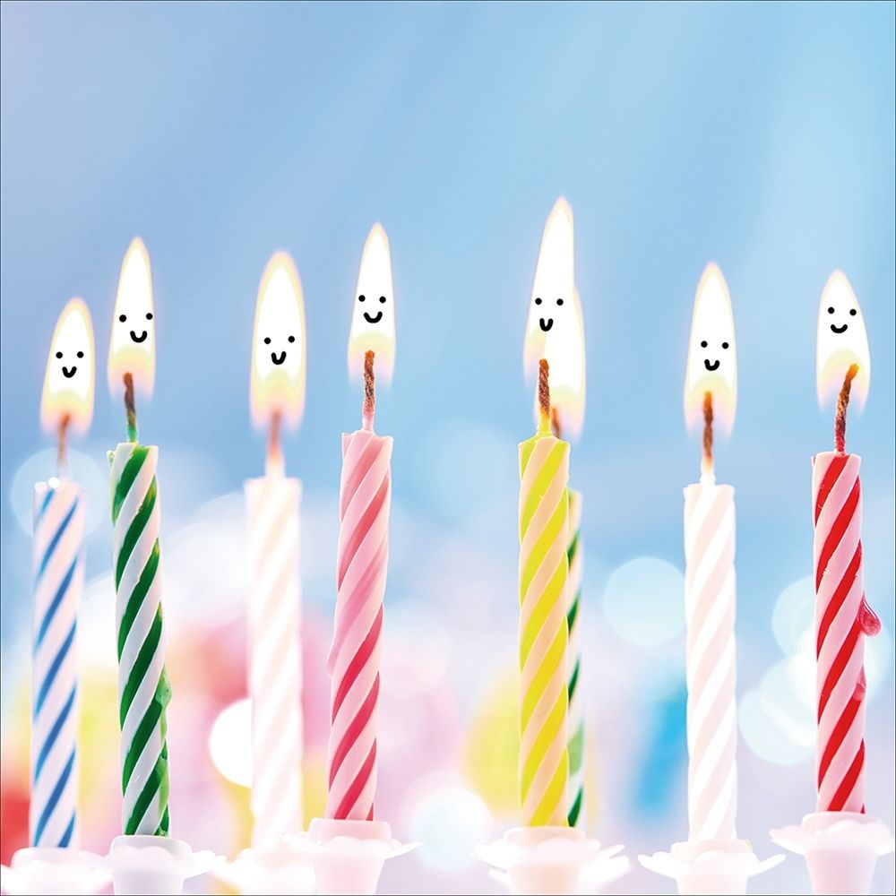 Woodmansterne Candles Blow Me Blank Card - Old Railway Line Garden Centre