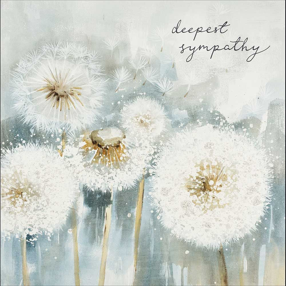 Woodmansterne Deepest Sympathy Dandelion Card