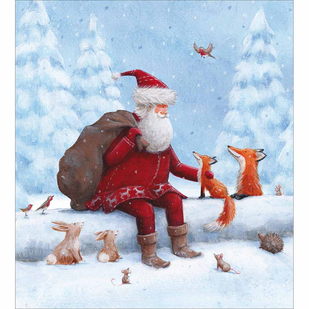 Woodmansterne Father Christmas & Friends Christmas Cards - Pack of 5