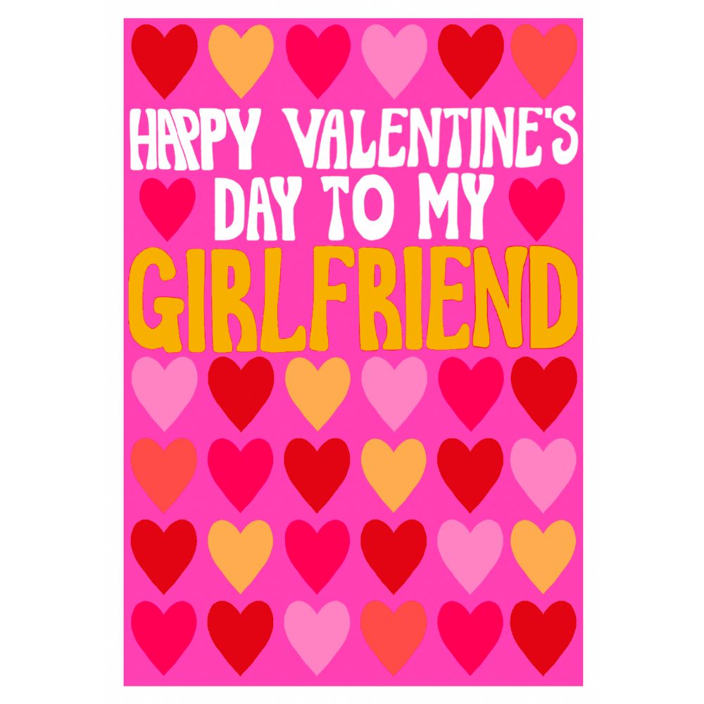 Woodmansterne 'Girlfriend' Happy Valentine's Day Card
