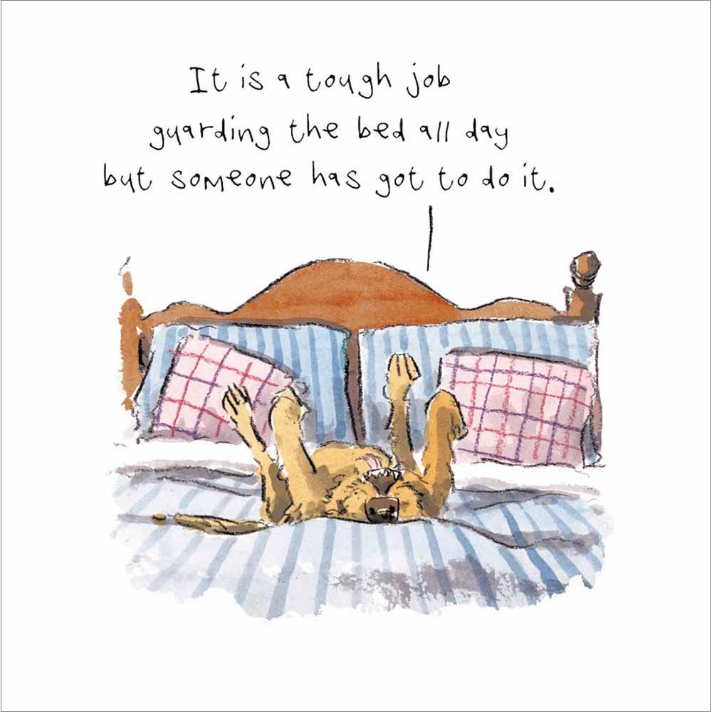 Woodmansterne Guard Dog Funny Blank Card