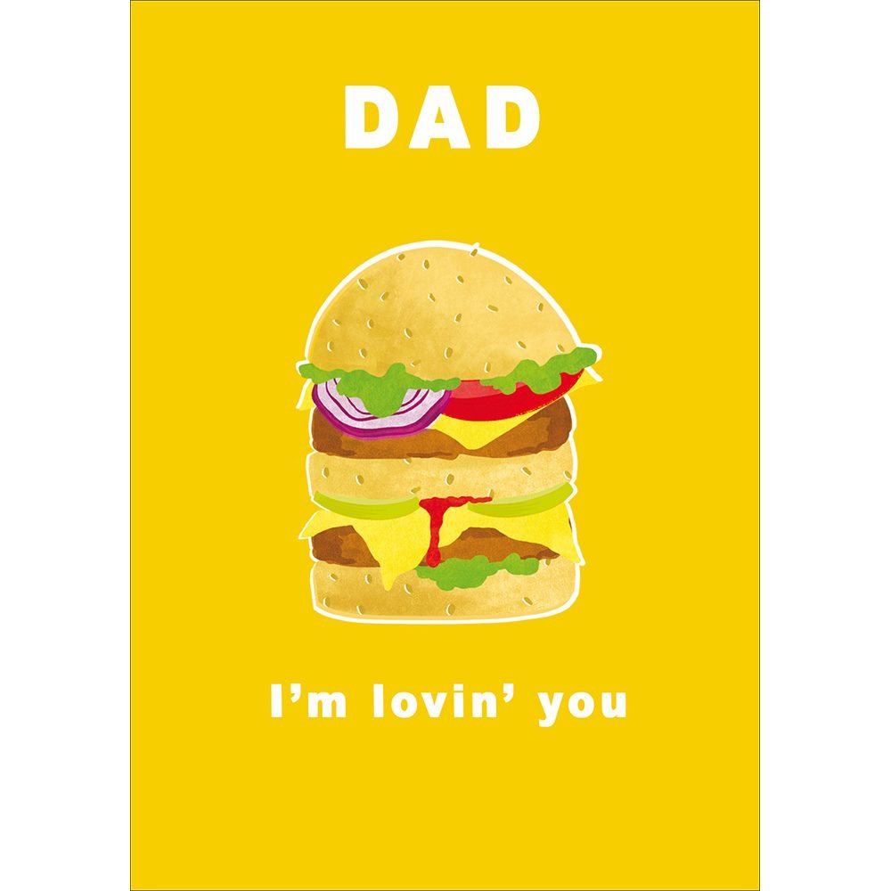 Woodmansterne Hamburger Father's Day Card - Old Railway Line Garden Centre