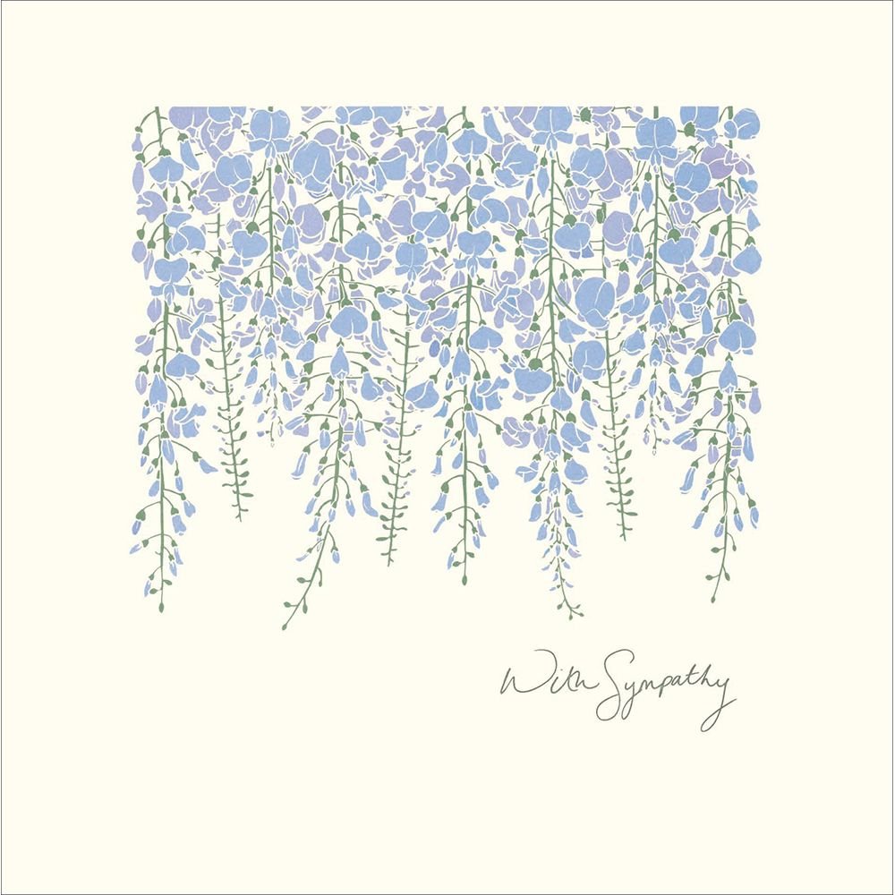Woodmansterne Hanging Wisteria with Sympathy Card - Old Railway Line Garden Centre