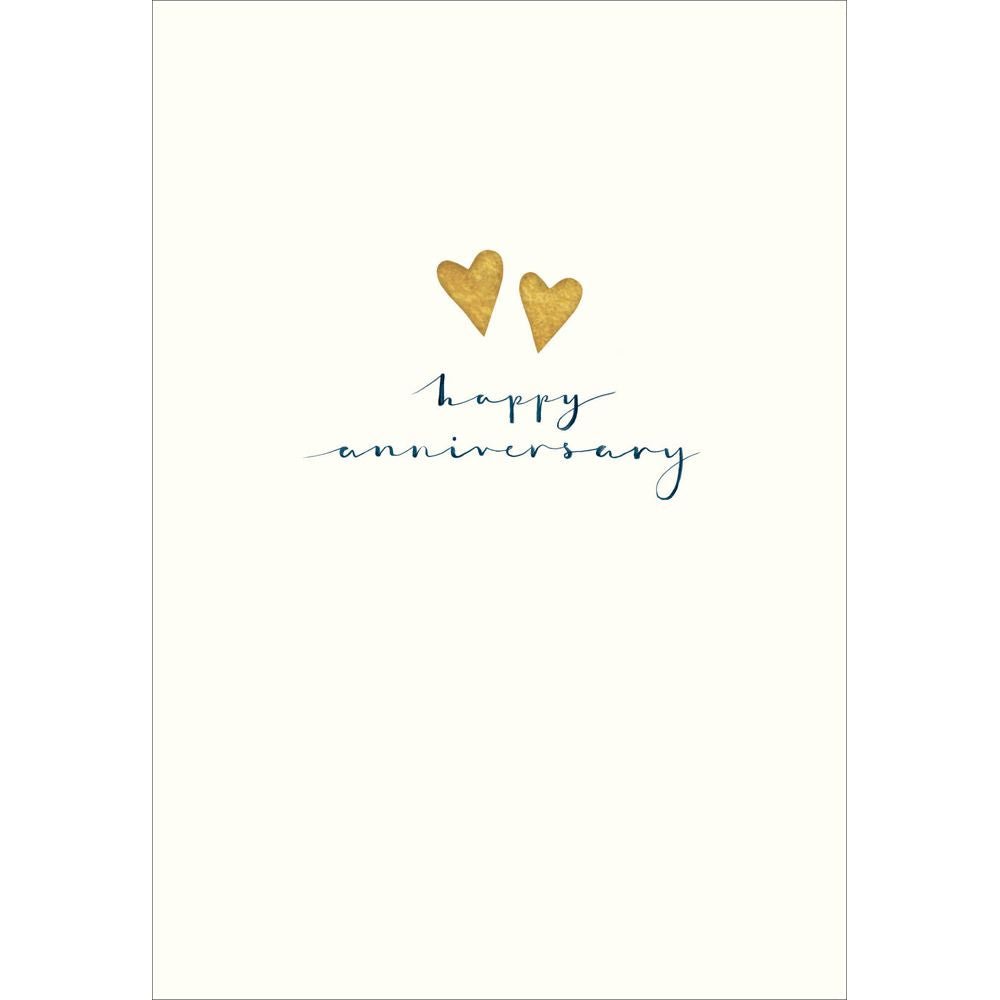 Woodmansterne Happy Hearts Anniversary Card - Old Railway Line Garden Centre