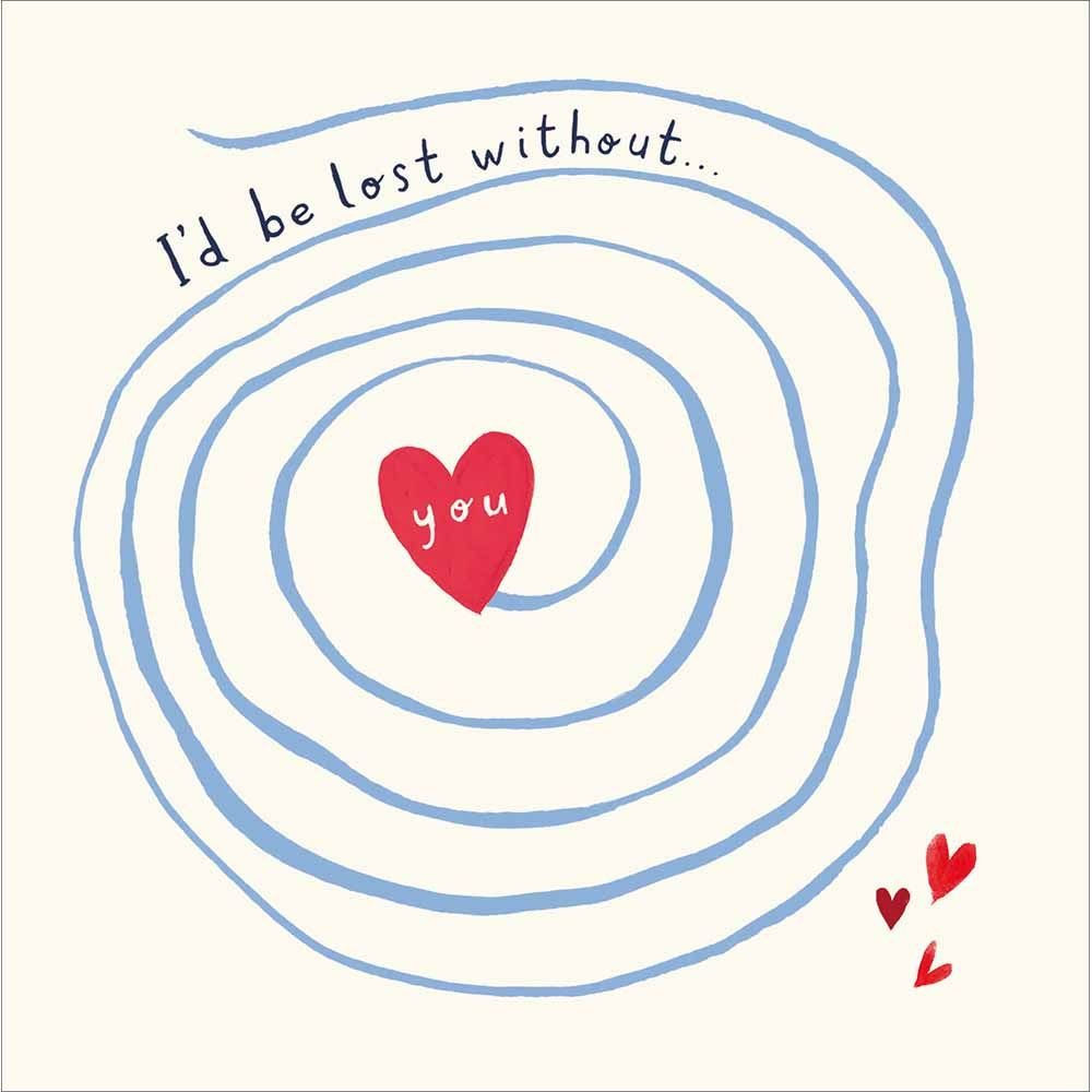 Woodmansterne Heart Inside A Maze Valentine's Day Card