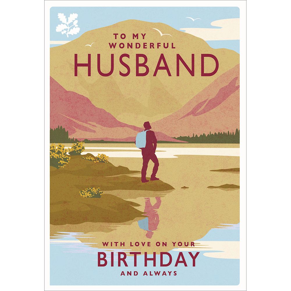 Woodmansterne Husband Scenic Views Birthday Card