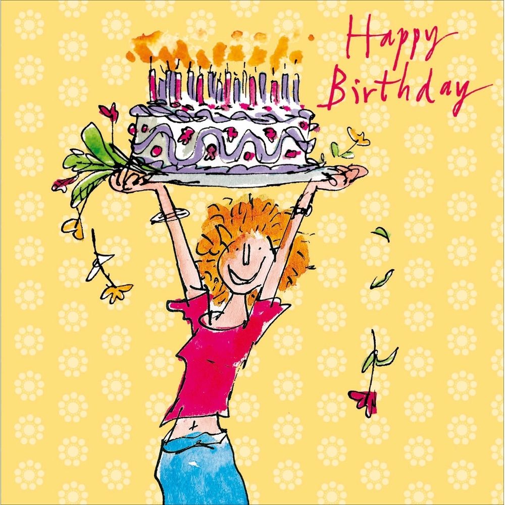 Woodmansterne Jump for Cake Birthday Card - Old Railway Line Garden Centre