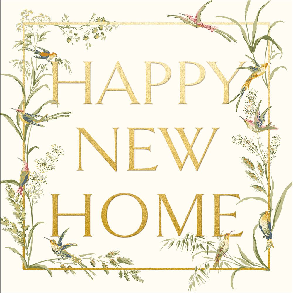 Woodmansterne New Home Bird Border Card