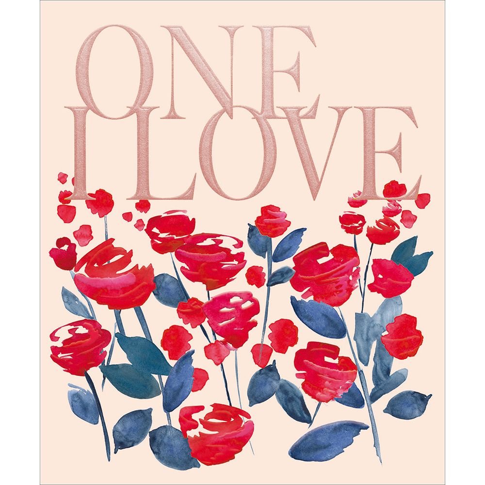 Woodmansterne One I Love Roses Valentine's Day Card - Old Railway Line Garden Centre