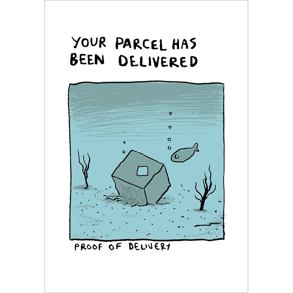 Woodmansterne Proof of Delivery Blank Funny Card - Old Railway Line Garden Centre