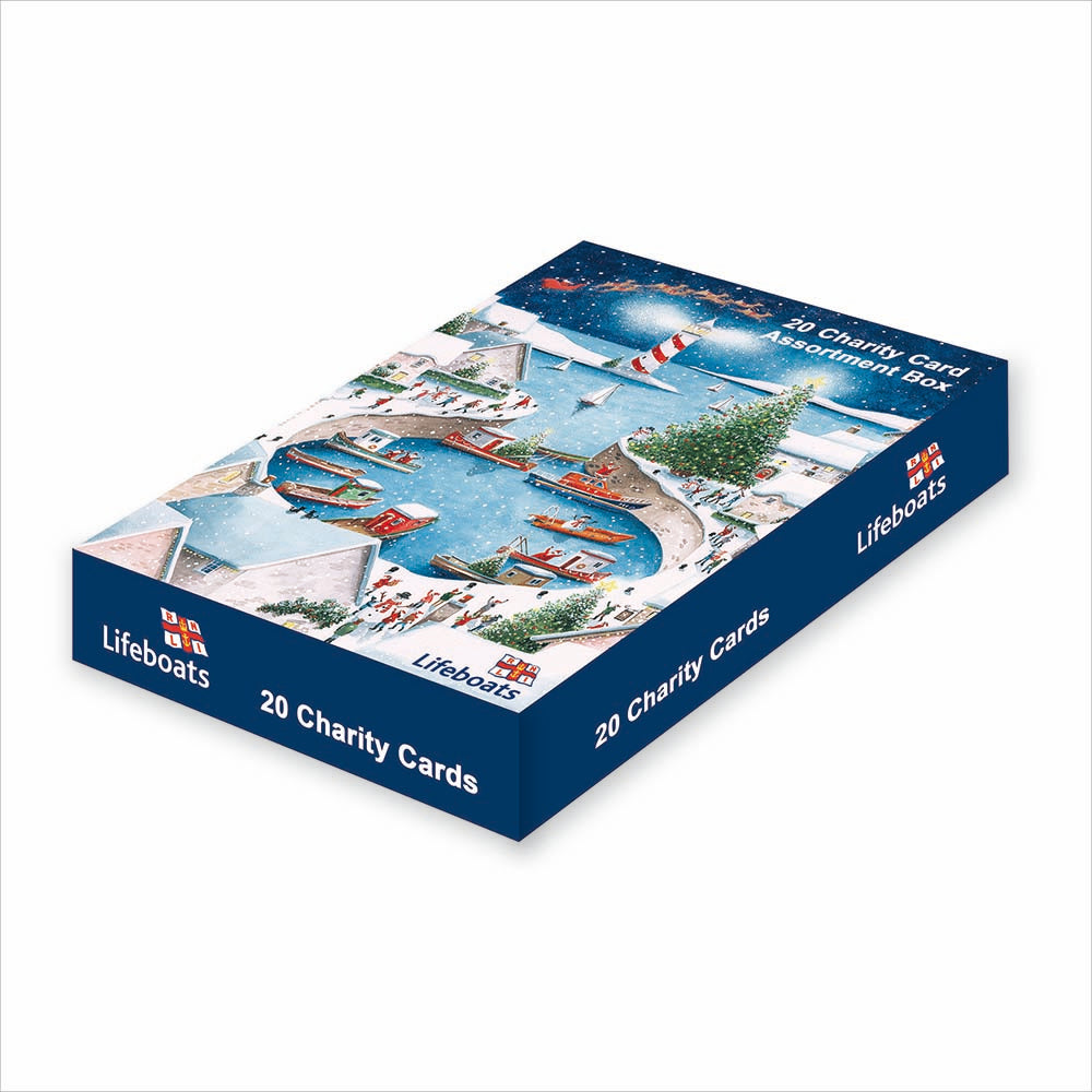 Woodmansterne RNLI Charity Boxed Christmas Cards - (Pack of 20)