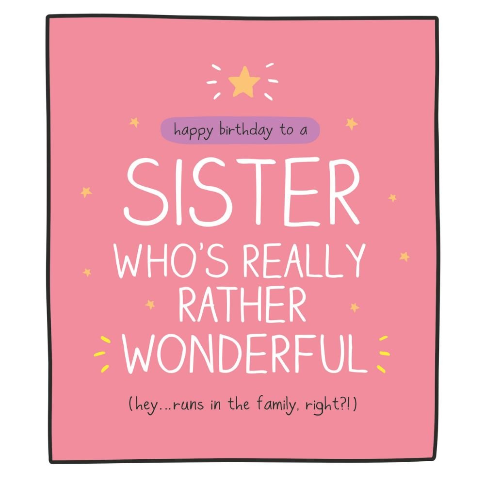 Woodmansterne Sister Rather Wonderful Birthday Card - Old Railway Line Garden Centre