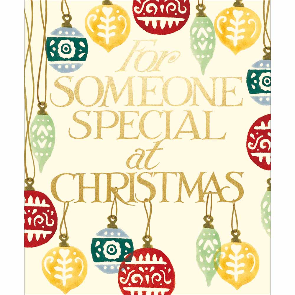 Woodmansterne Someone Special - Colourful Baubles Christmas Card