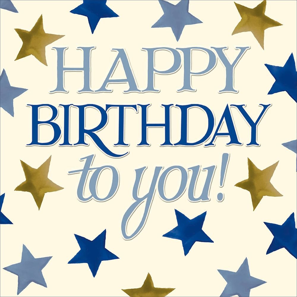 Woodmansterne Stars To You Happy Birthday Card - Old Railway Line Garden Centre