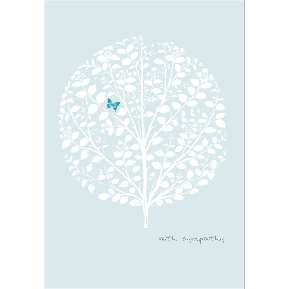 Woodmansterne Tree Special Thoughts Sympathy Card - Old Railway Line Garden Centre