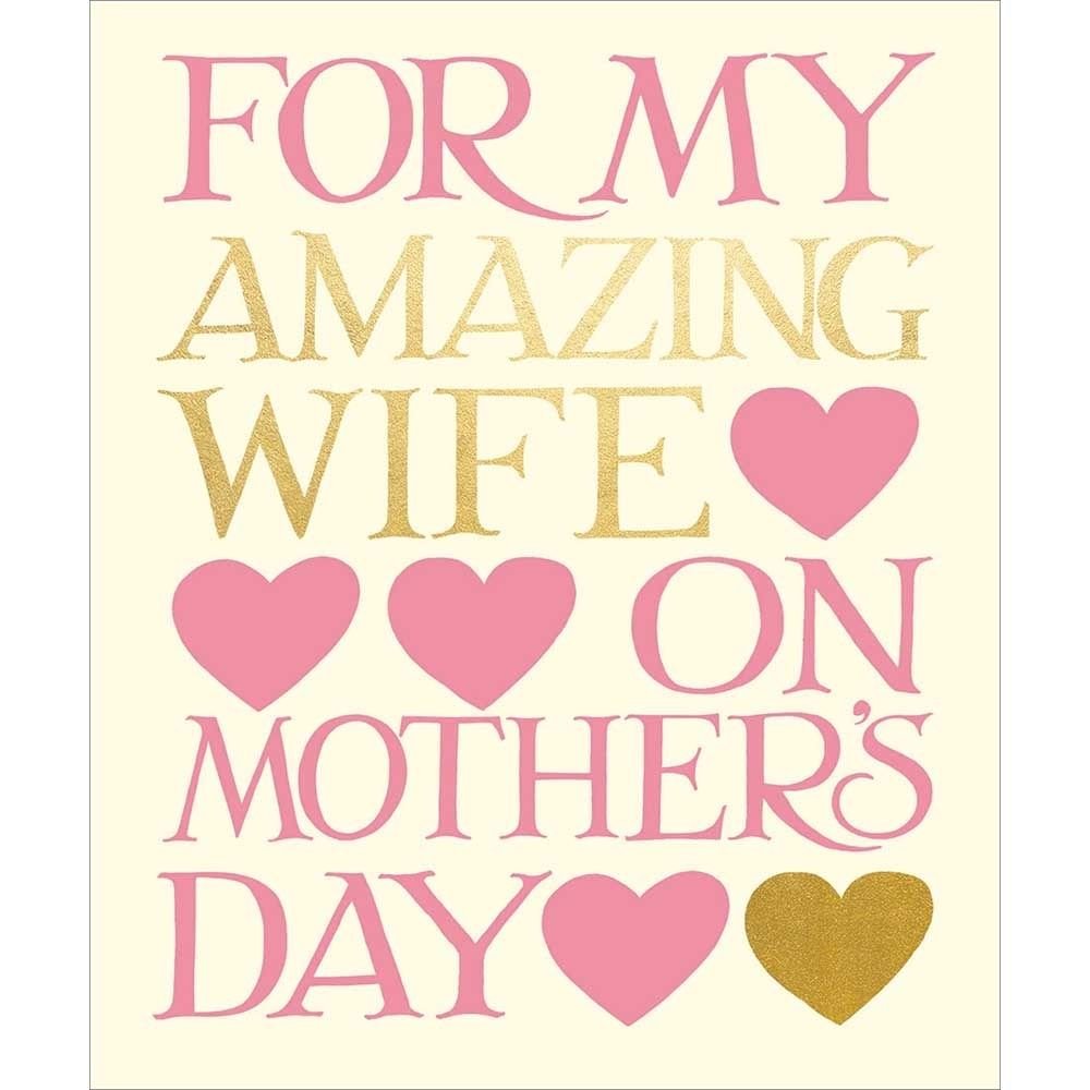 Woodmansterne Wife Amazing Text Mother's Day Card - Old Railway Line Garden Centre