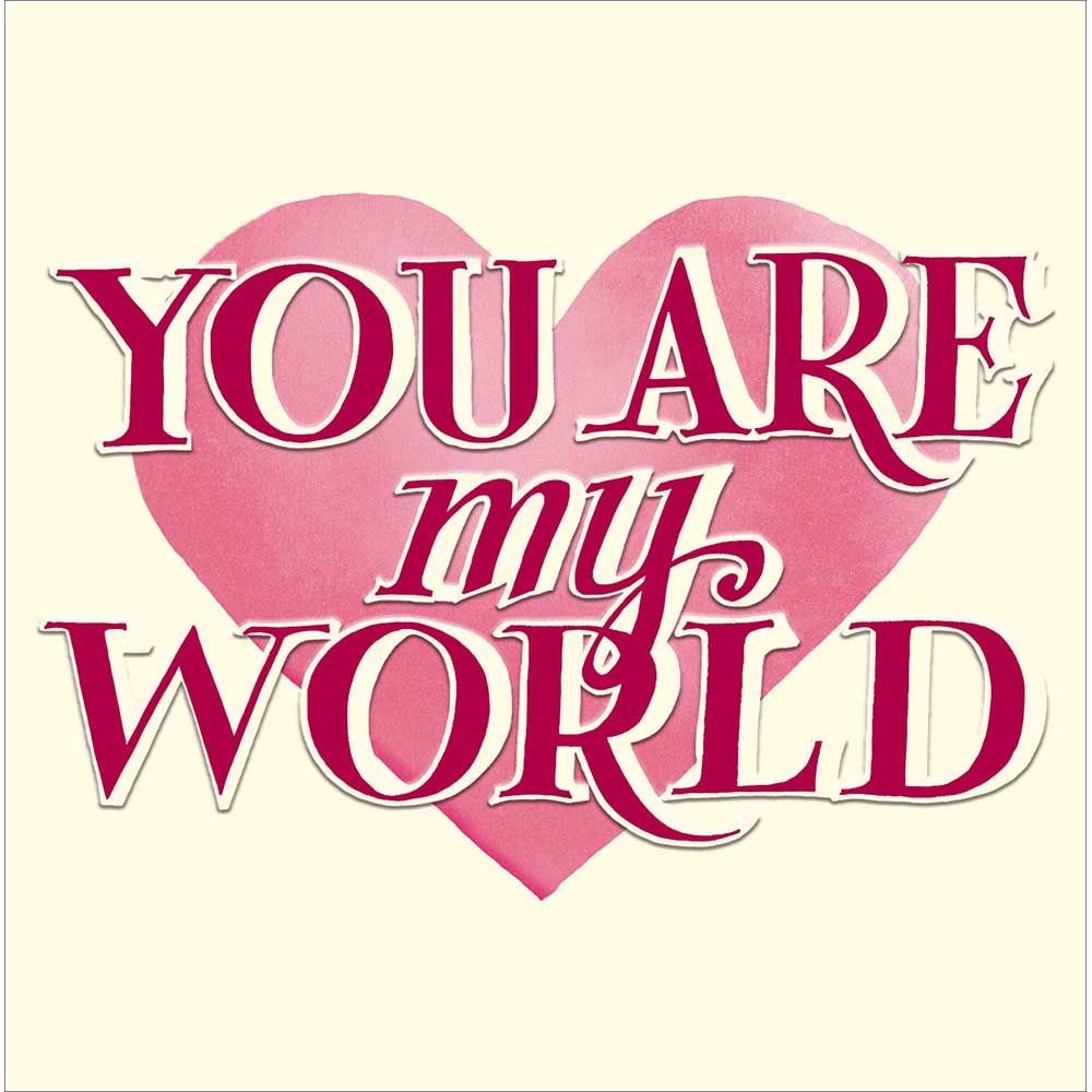 Woodmansterne You are My World Heart Valentine's Day Card - Old Railway Line Garden Centre
