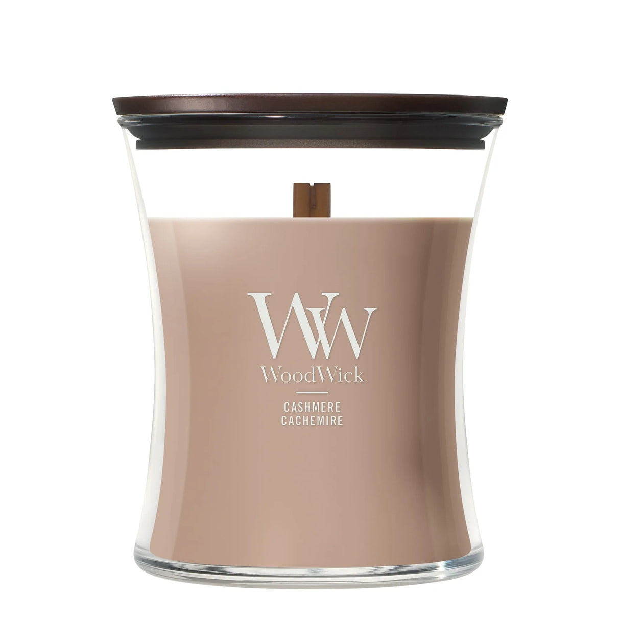Wood Wick Cashmere Medium Hourglass Candle