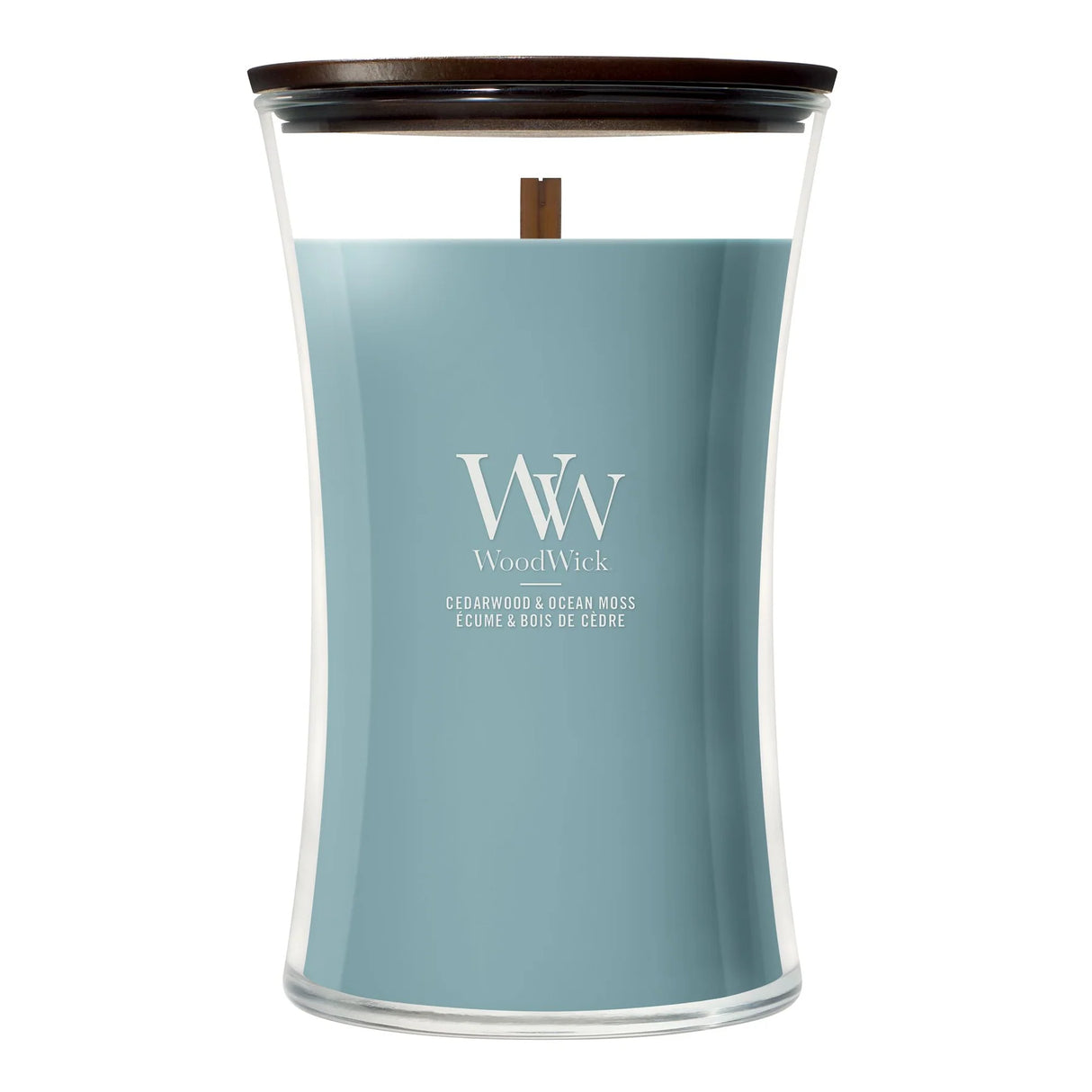 Wood Wick Cedarwood & Ocean Moss Large Hourglass Candle