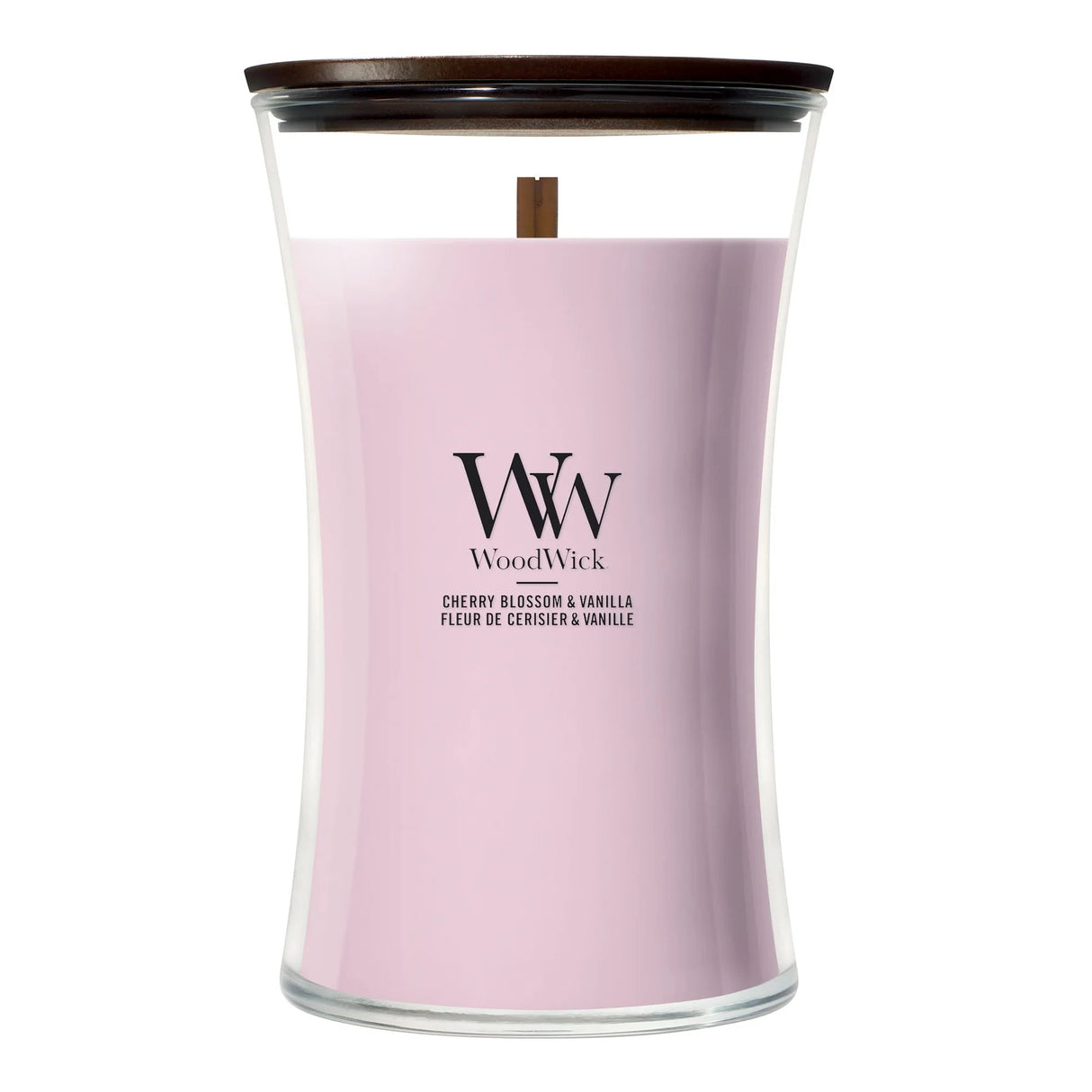 Wood Wick Cherry Blossom & Vanilla Large Hourglass Candle