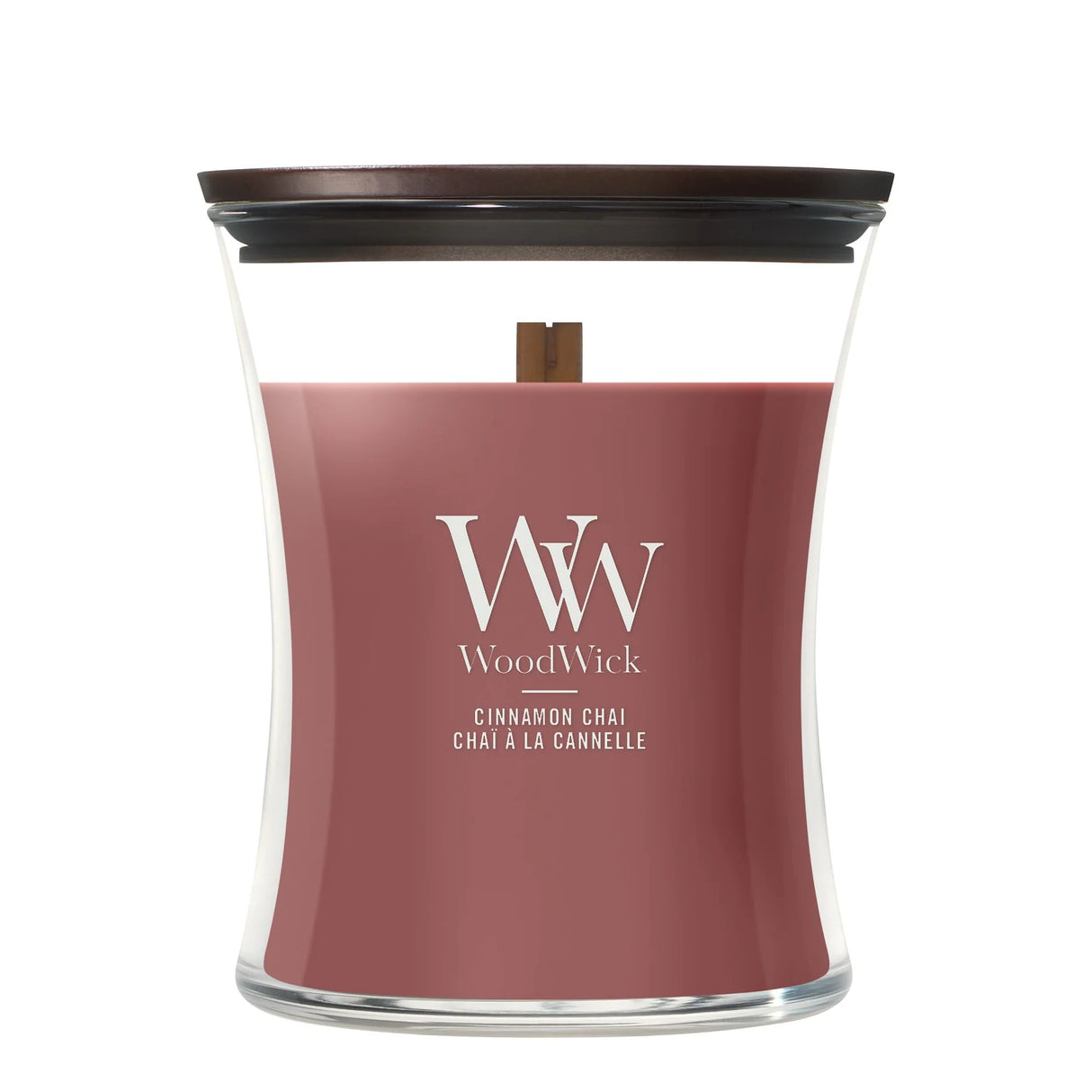 Wood Wick Cinnamon Chai Medium Hourglass Candle