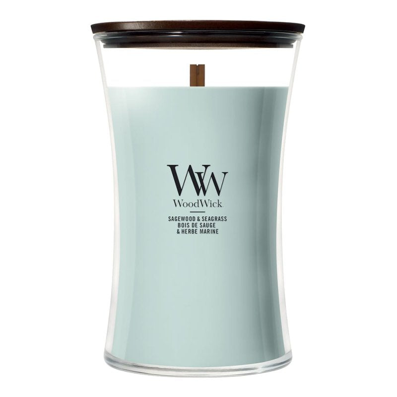 Wood Wick Sagewood & Seagrass Large Hourglass Candle