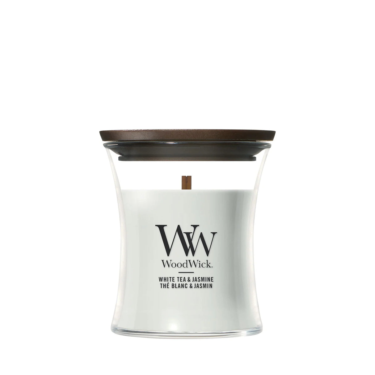 Wood Wick White Tea & Jasmine Mini Hourglass Candle