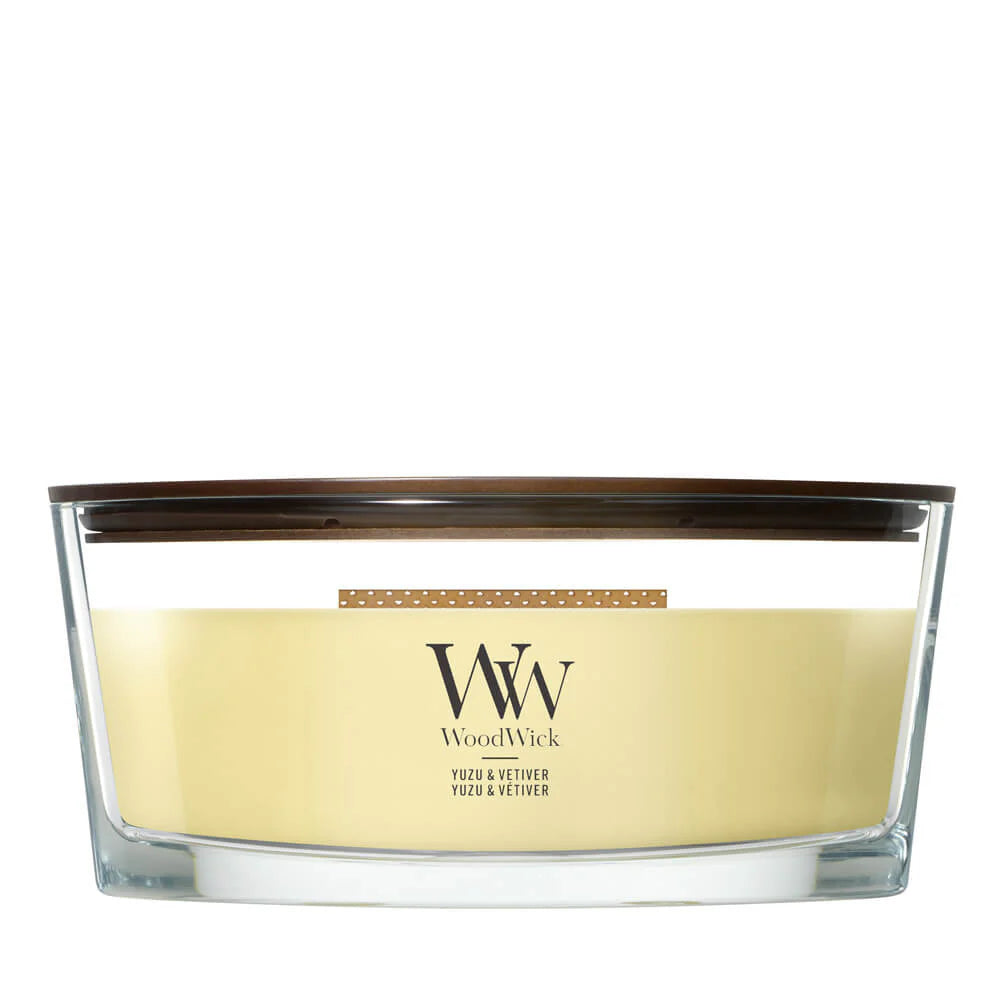 Wood Wick Yuzu & Vetiver Ellipse Candle