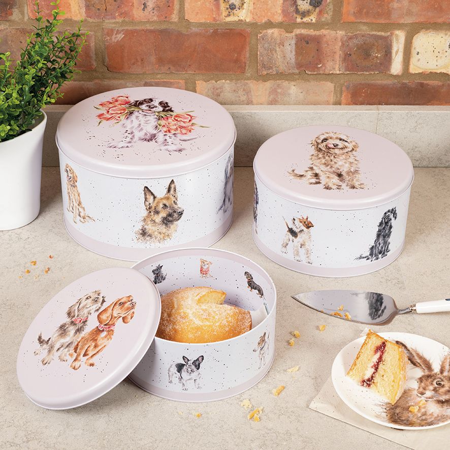 Wrendale 25cm 'A Dog's Life' Dog Cake Tin Nest