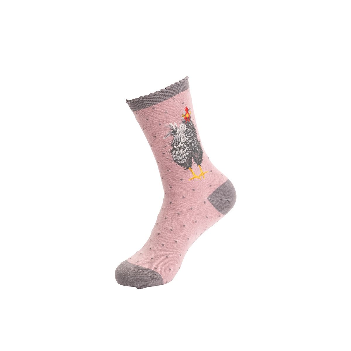 Wrendale 4-7 'Curious Hen' Chicken Socks