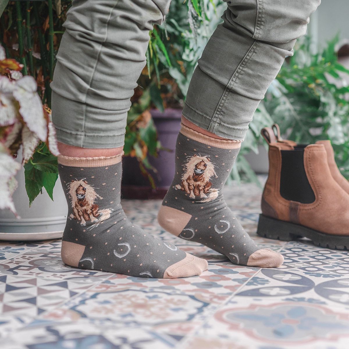 Wrendale 4-7 'Gloria' Horse Socks