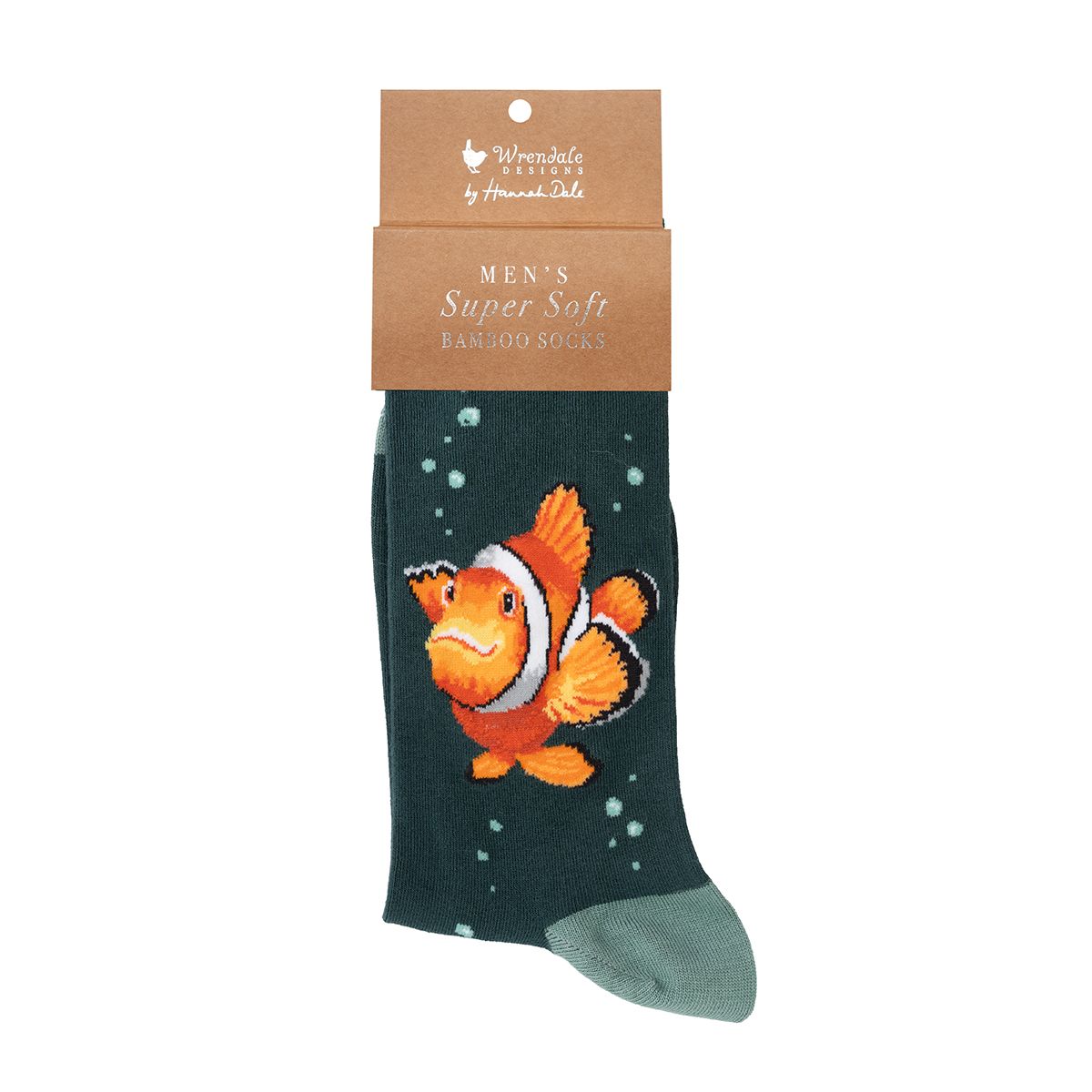Wrendale 7-11 'Clowning Around' Fish Men's Socks