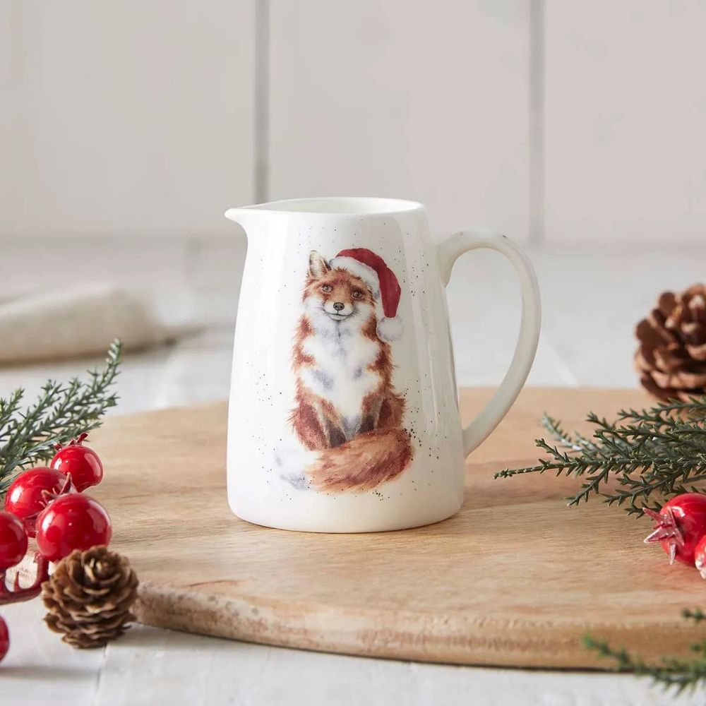 Wrendale 8cm Festive Fox Posy Jug