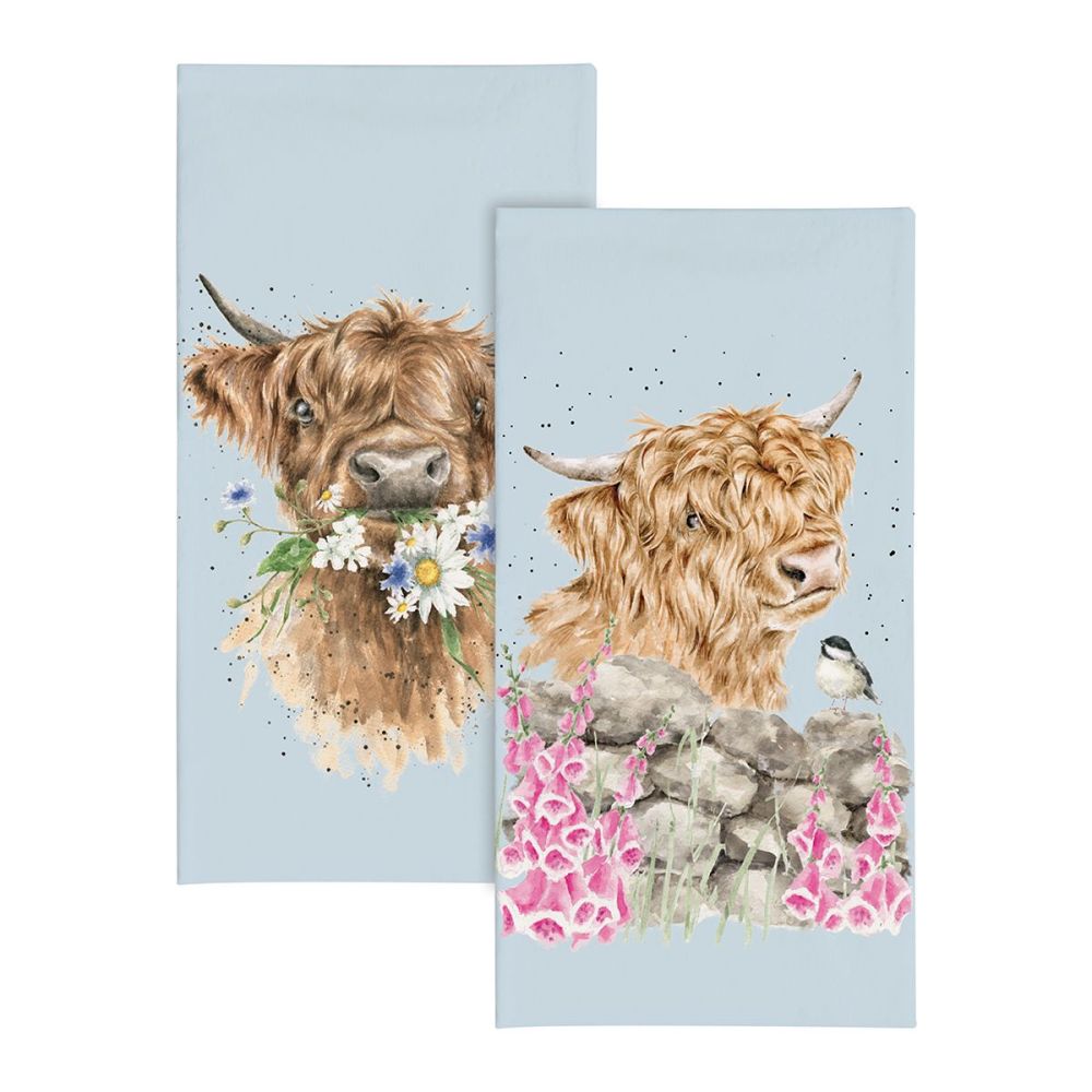 Wrendale 'Daisy Coo' Highland Cow Pocket Tissues
