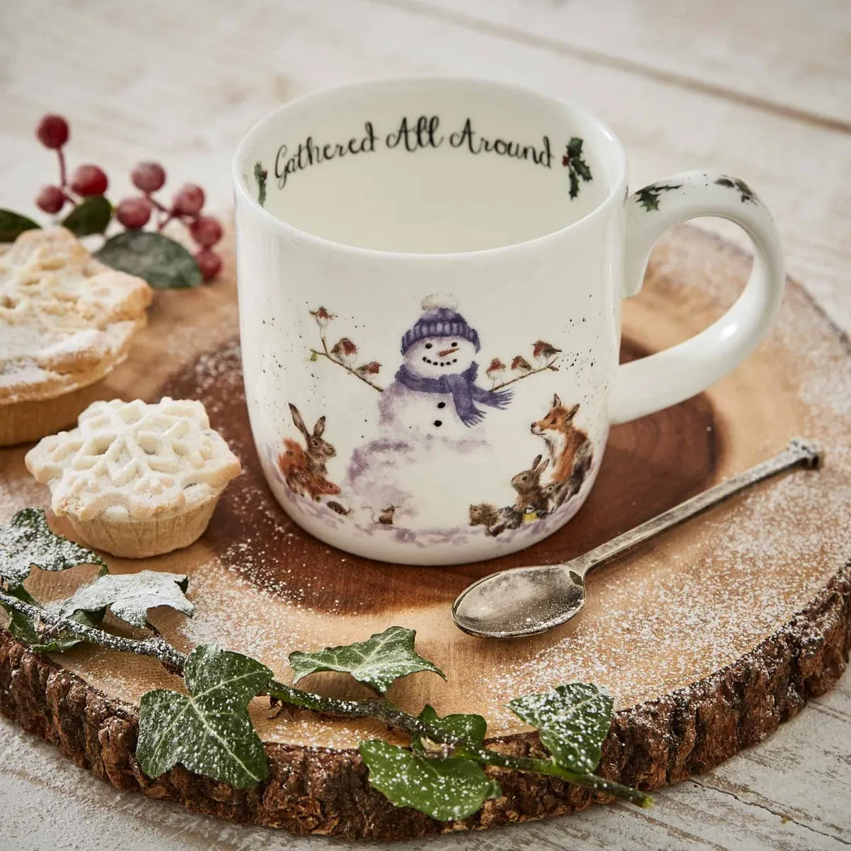 Wrendale Designs 300ml Gathered All Around Fine Bone China Mug - MMQA5629-XT