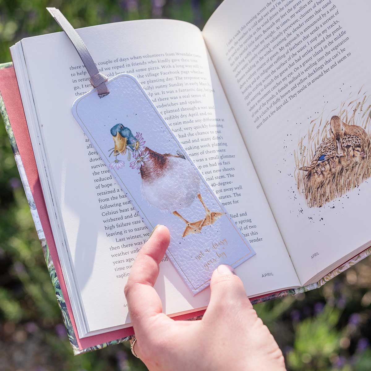 Wrendale 'Not a Daisy goes By' Duck Bookmark - Old Railway Line Garden Centre