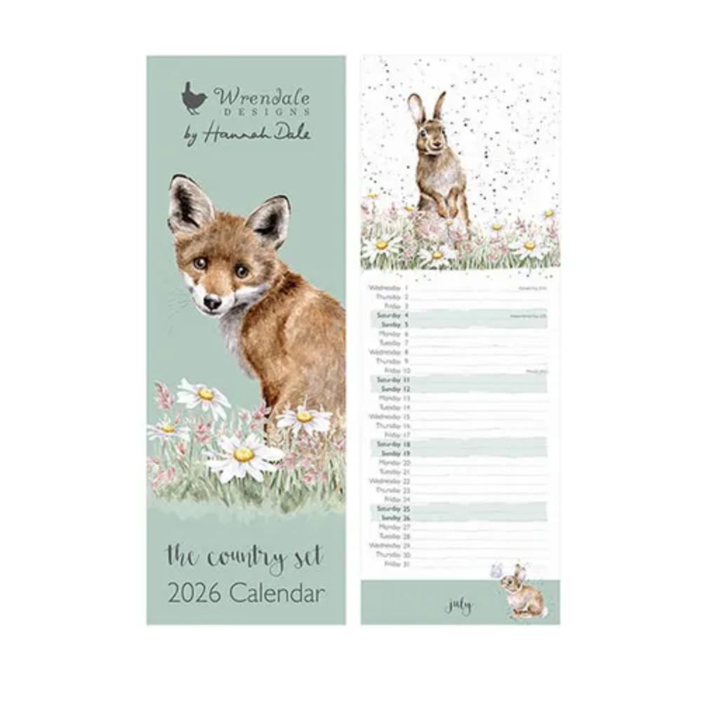 Wrendale 'The Country Set' 2026 Slim Calendar