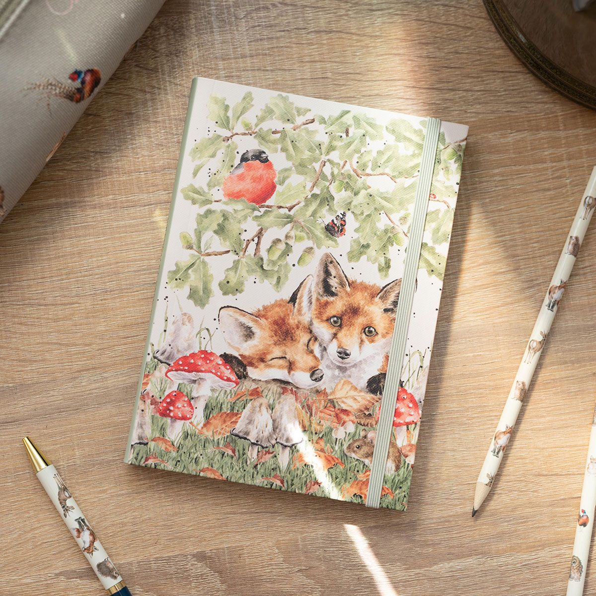 Wrendale 'Under the Oak Tree' Fox Flexi Notebook