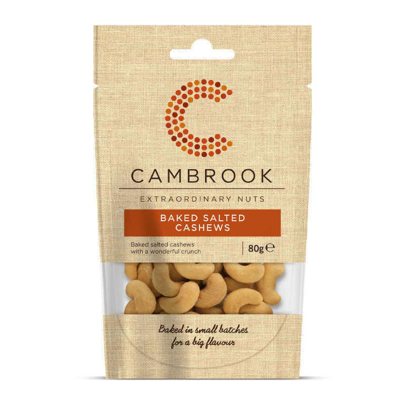 Cambrook 80g Baked & Salted Cashew Nuts