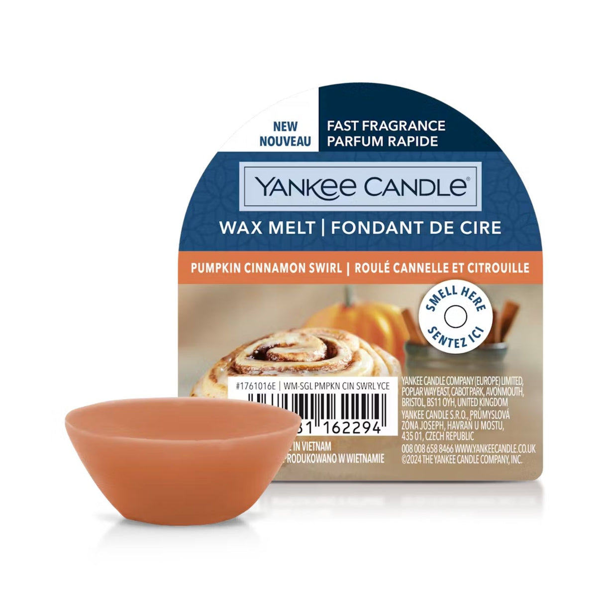Yankee Candle 22g Cinnamon Swirl Single Wax Melt