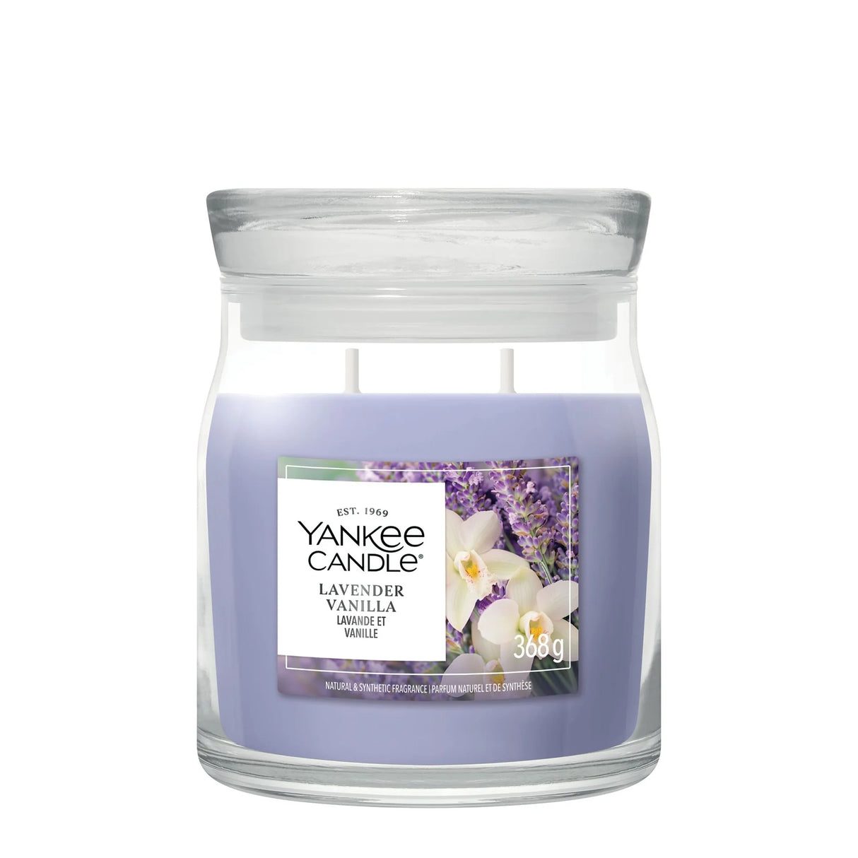 Yankee Candle 368g Lavender Vanilla Medium Jar Candle