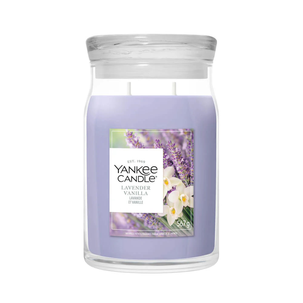 Yankee Candle 567g Lavender Vanilla Large Jar Candle