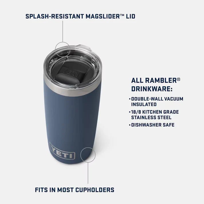 Yeti 295ml Black Rambler 10oz Tumbler - 70000003415 - Old Railway Line Garden Centre