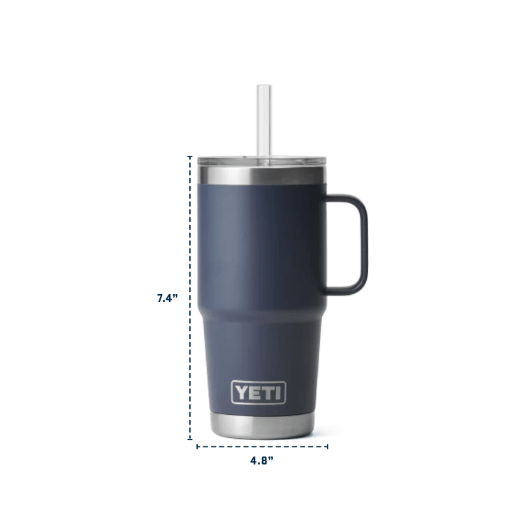 Yeti 739ml Black 25oz Rambler Straw Mug - 70000001924 - Old Railway Line Garden Centre