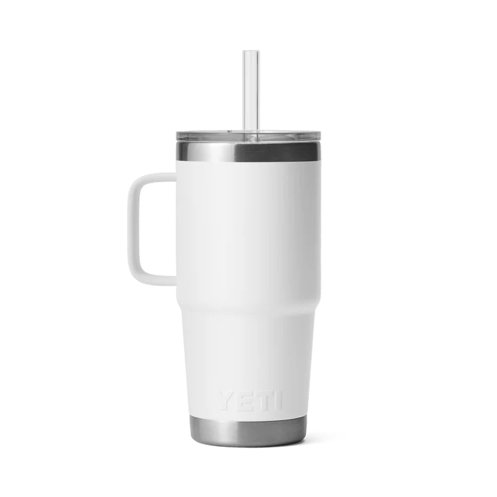 Yeti 739ml White 25oz Rambler Straw Bottle - 70000002295 - Old Railway Line Garden Centre