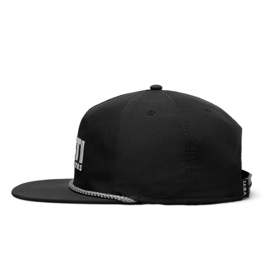 Yeti Mid Pro Flat Brim Rope Hat - Black