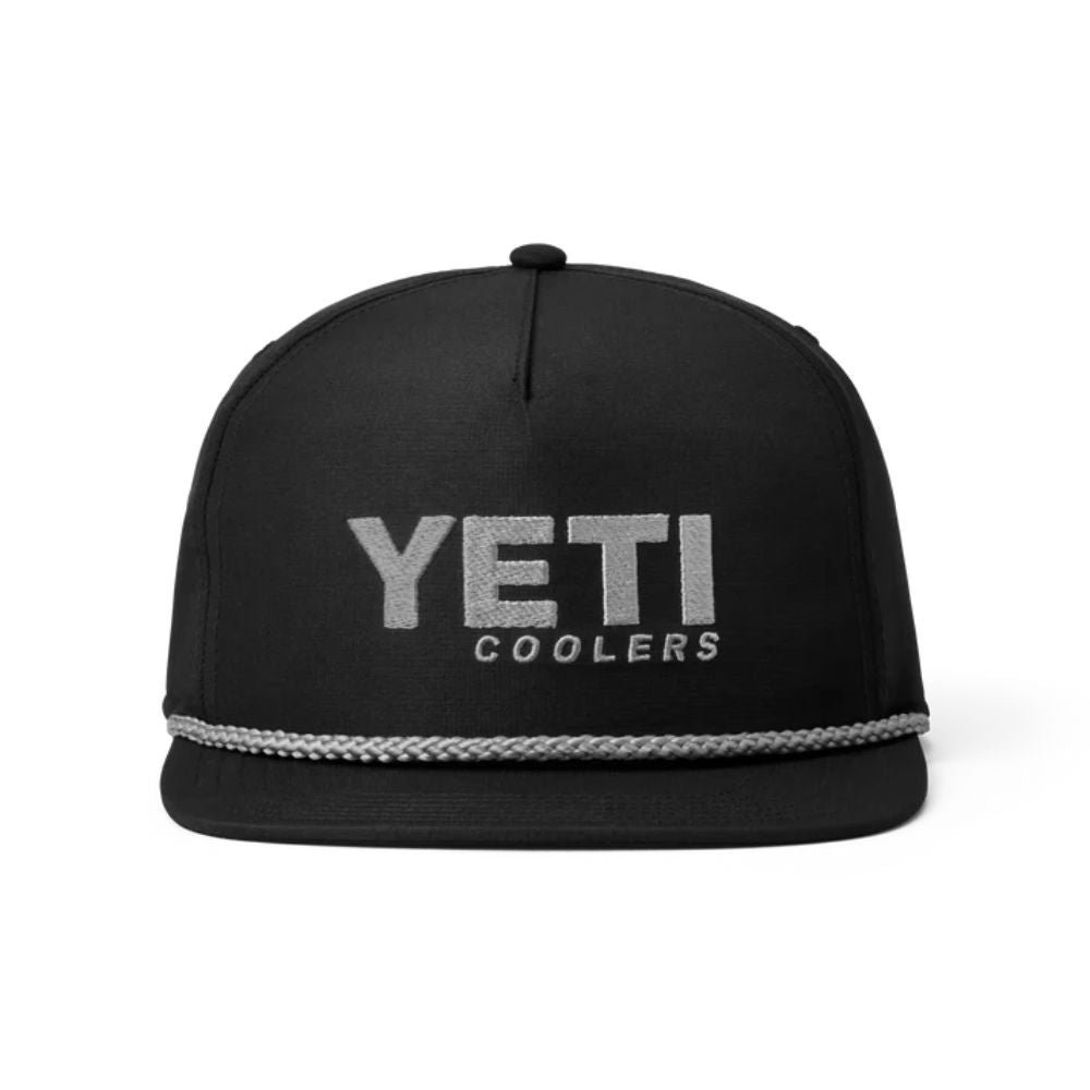 Yeti Mid Pro Flat Brim Rope Hat - Black