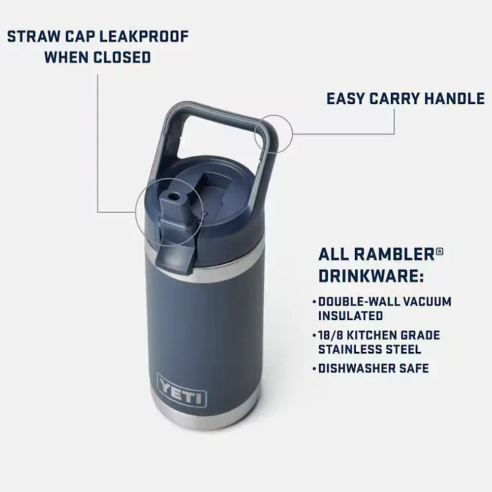 Yeti Rambler 12oz Kids Chug Bottle with Straw - Big Sky Summer Camp - Old Railway Line Garden Centre
