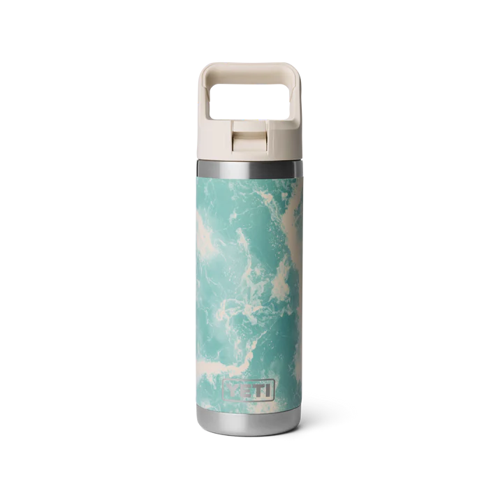 Yeti Rambler 18 oz (532 ml) Bottle with Colour-Blocked Straw Cap - Sea View