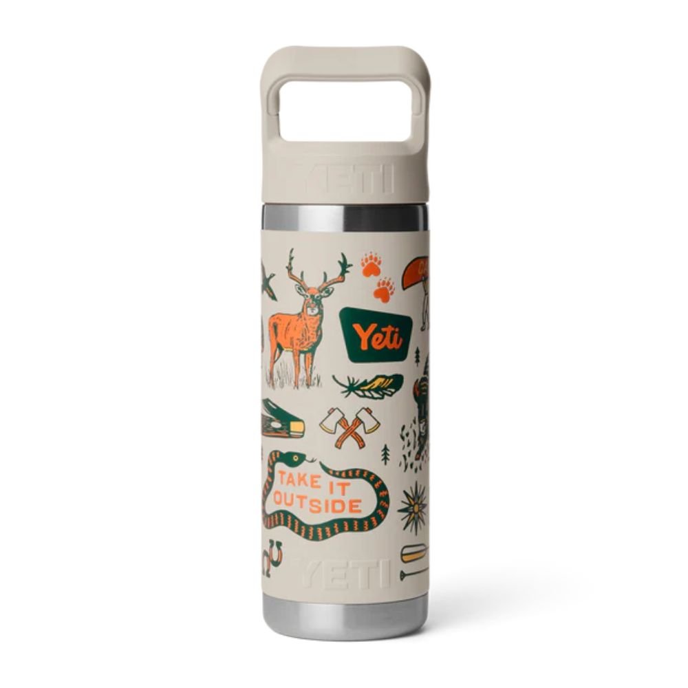 Yeti Rambler 18oz (532ml) Chug Bottle with Flip Straw - Cape Summer Camp - Old Railway Line Garden Centre